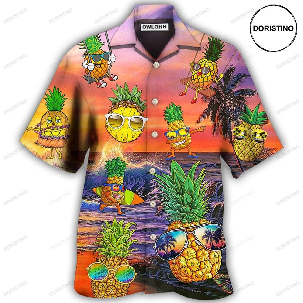 Fruit Pineapple Funny Summer Hawaiian Shirt