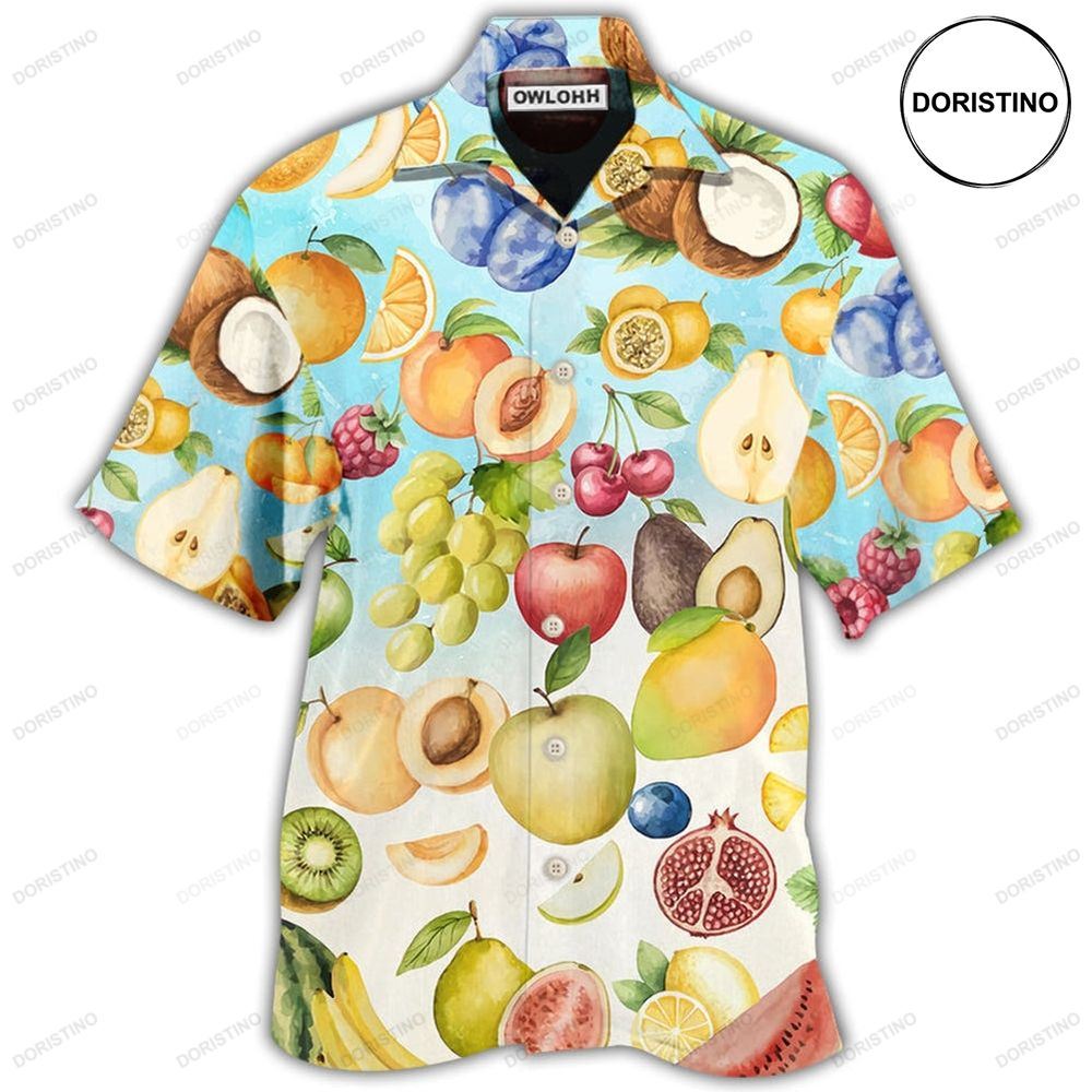 Fruit Summer Good Basic Backgound Hawaiian Shirt