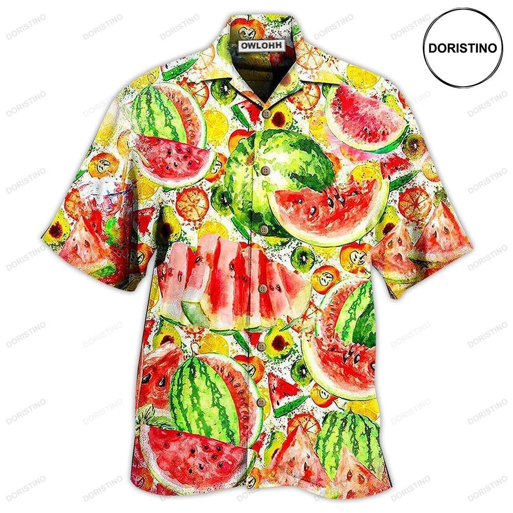 Fruit Summer Time Watermelon Awesome Hawaiian Shirt