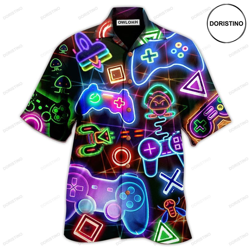 Game Neon Love It Hawaiian Shirt