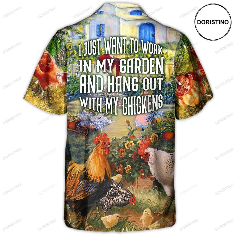 Gardening I Just Want To Work In My Garden Retro Vintage Vibe Awesome Hawaiian Shirt