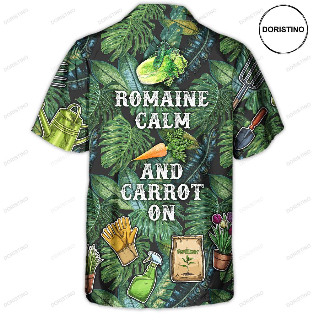 Gardening Romaine Clam And Carrot On Vintage Art Limited Edition Hawaiian Shirt