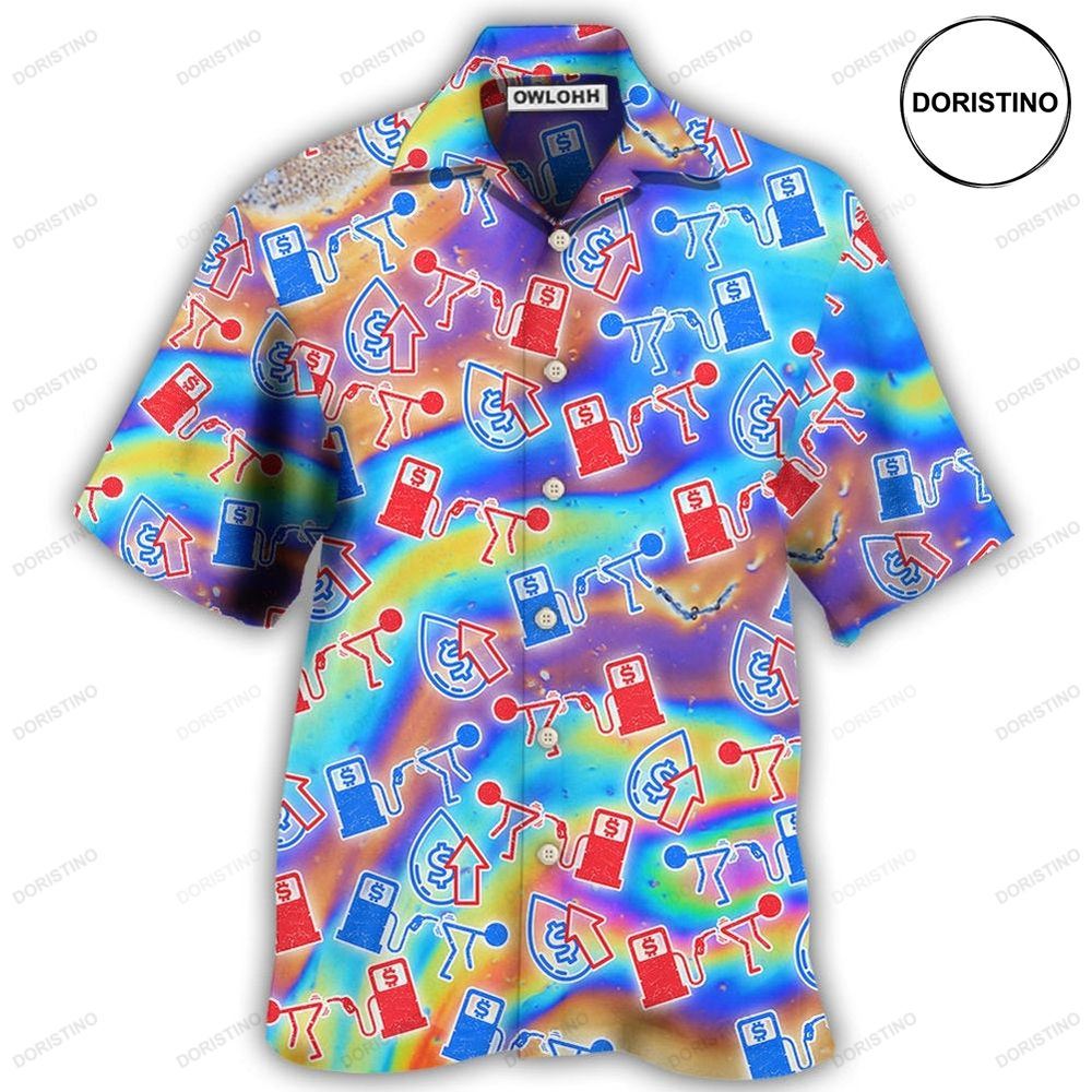 Gas Pump Oil Fuel Petrol Hawaiian Shirt