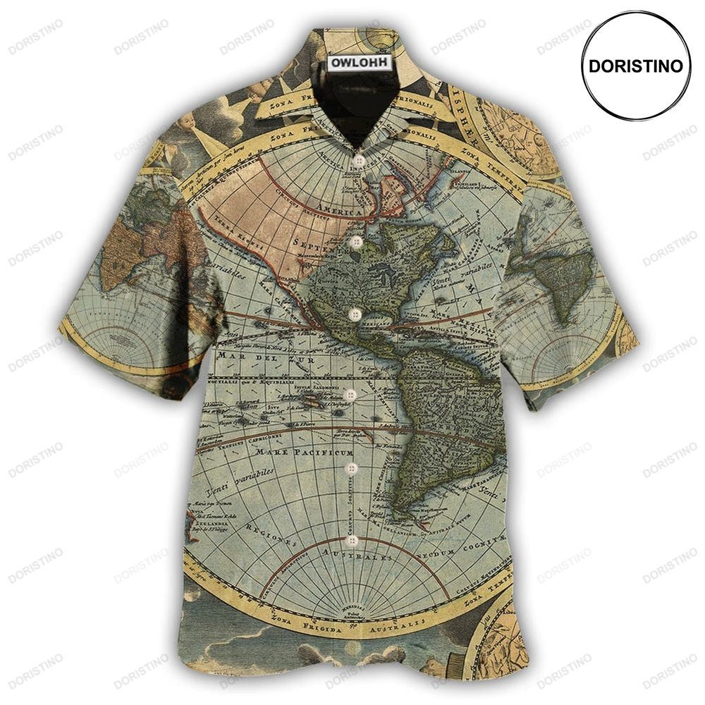 Geography Vintage Unique Hawaiian Shirt