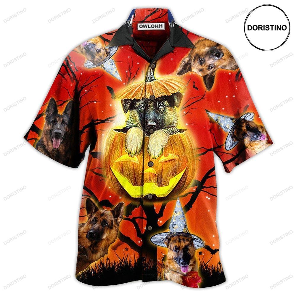 German Shepherd Dog Cute Halloween Limited Edition Hawaiian Shirt
