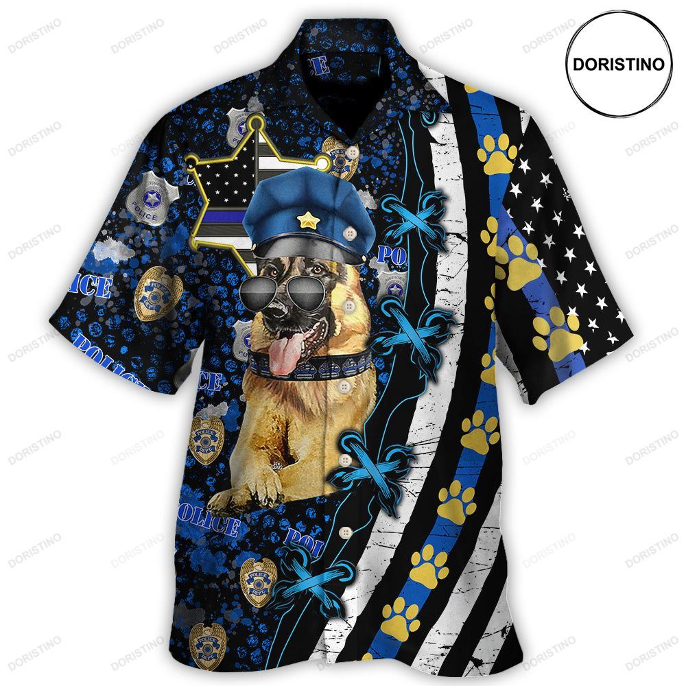 German Shepherd Dogs Back The Blue Limited Edition Hawaiian Shirt