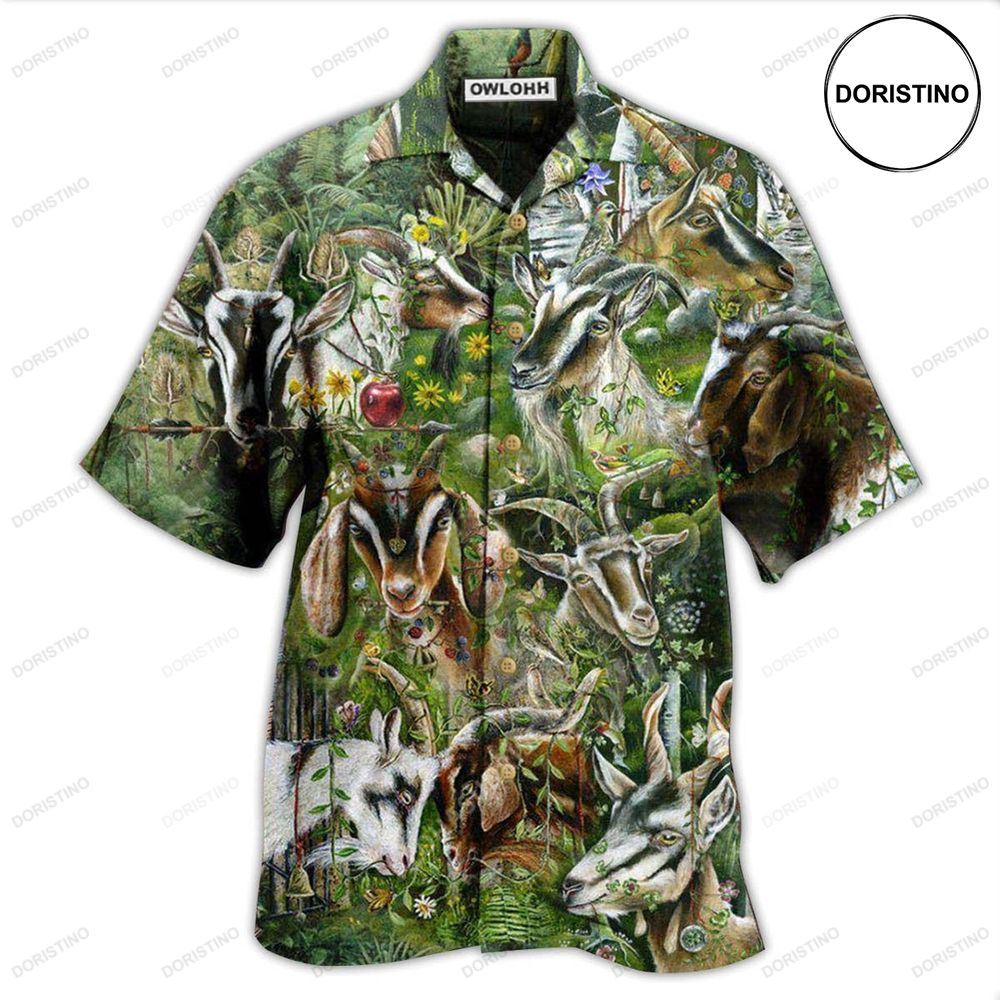 Goat Wild Goat Love Forest Limited Edition Hawaiian Shirt