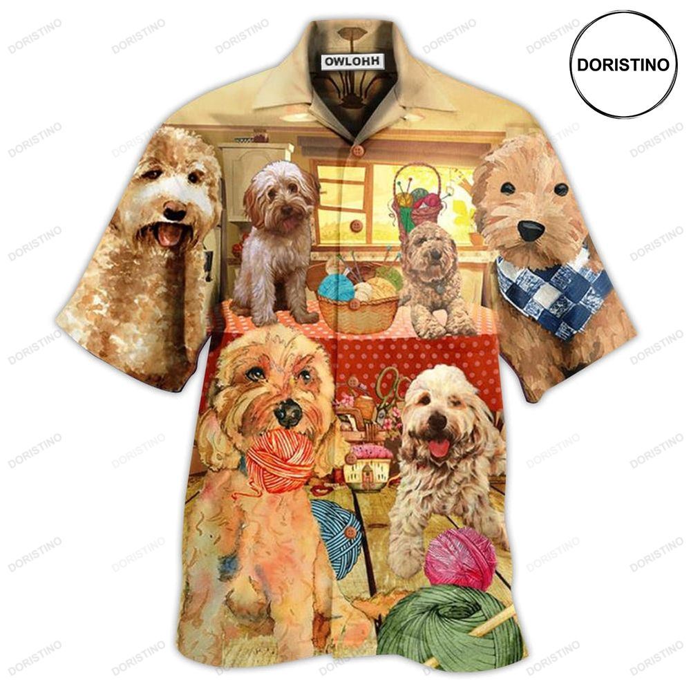 Goldendoodle Lovely Dog Crochet Awesome Hawaiian Shirt