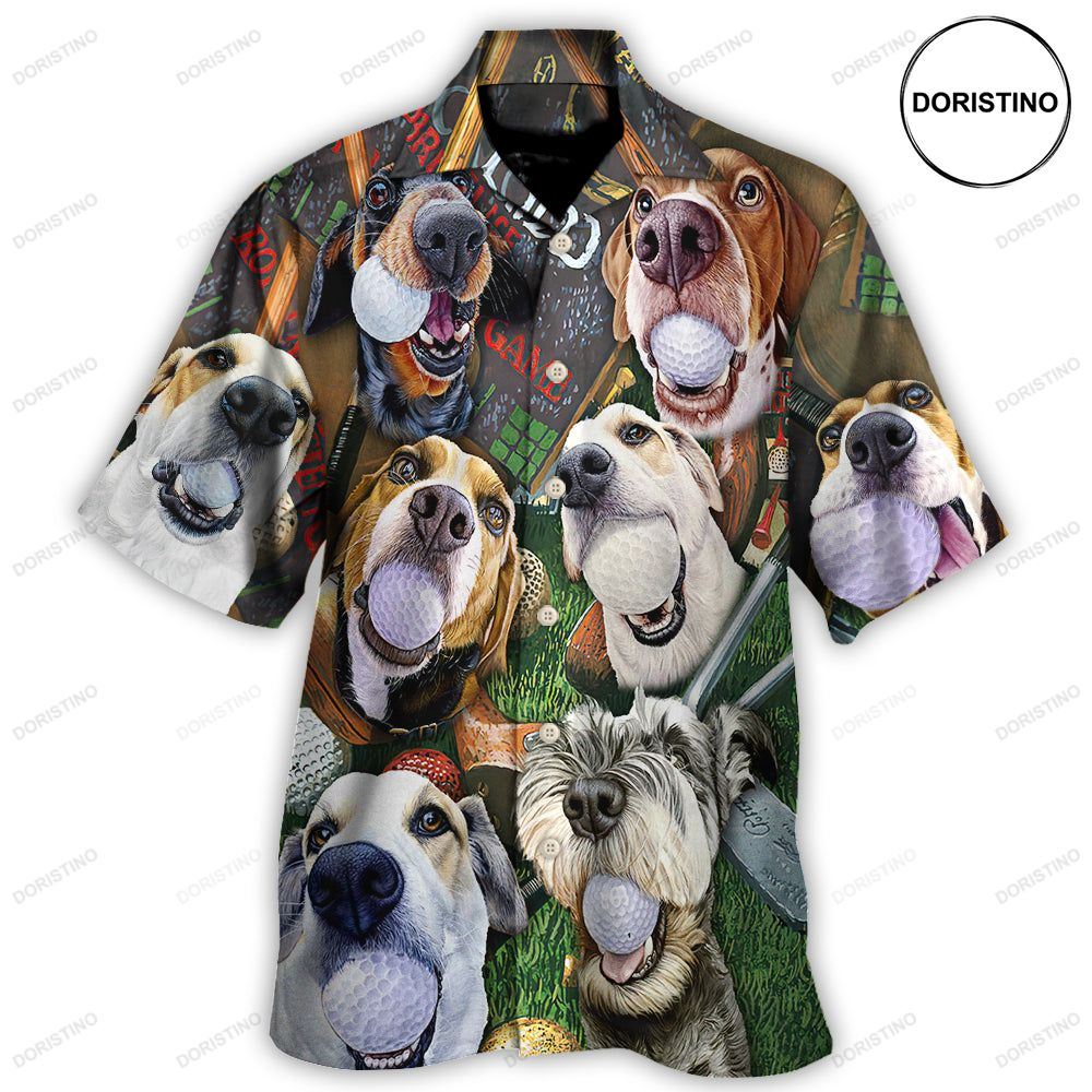 Golf Beach Sports Dog Beach Golf Awesome Hawaiian Shirt