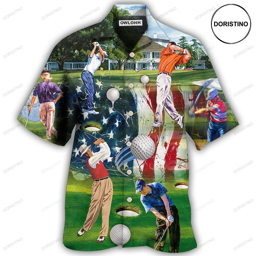 Golf Independence Day American Flag Limited Edition Hawaiian Shirt