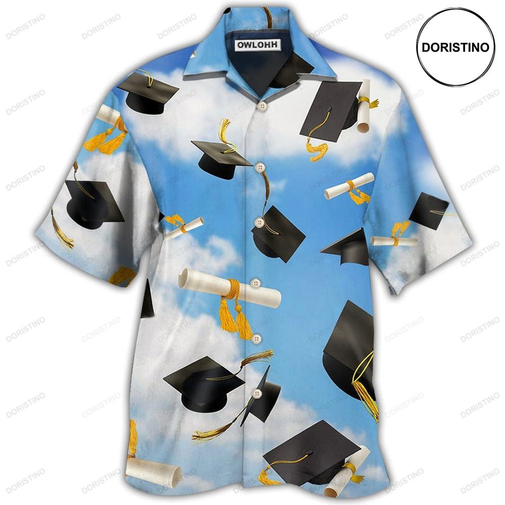 Graduation Paper Blue Sky Awesome Hawaiian Shirt