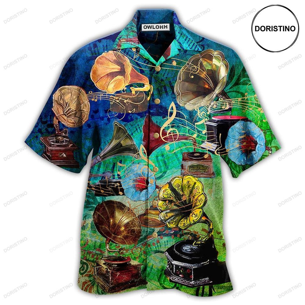 Gramophone Music My Life Awesome Hawaiian Shirt