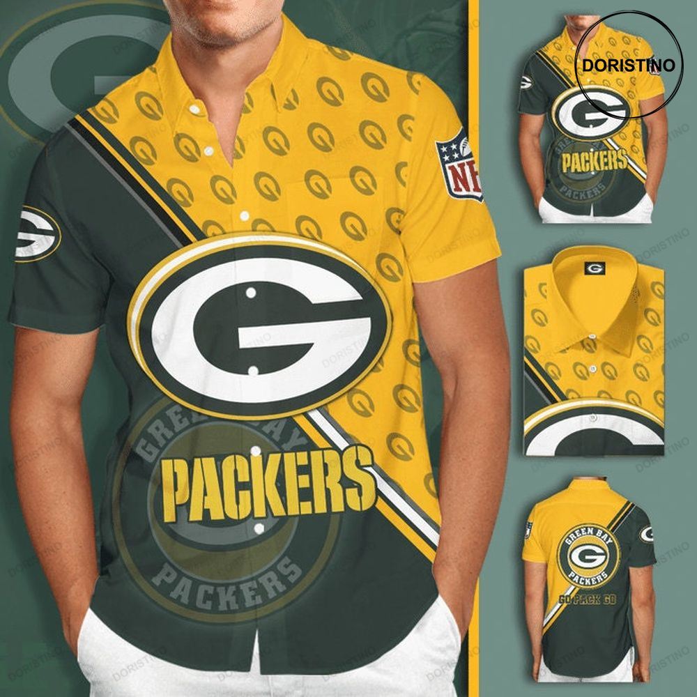 Green Bay Packers Short Sleeve Hgi096 Hawaiian Shirt