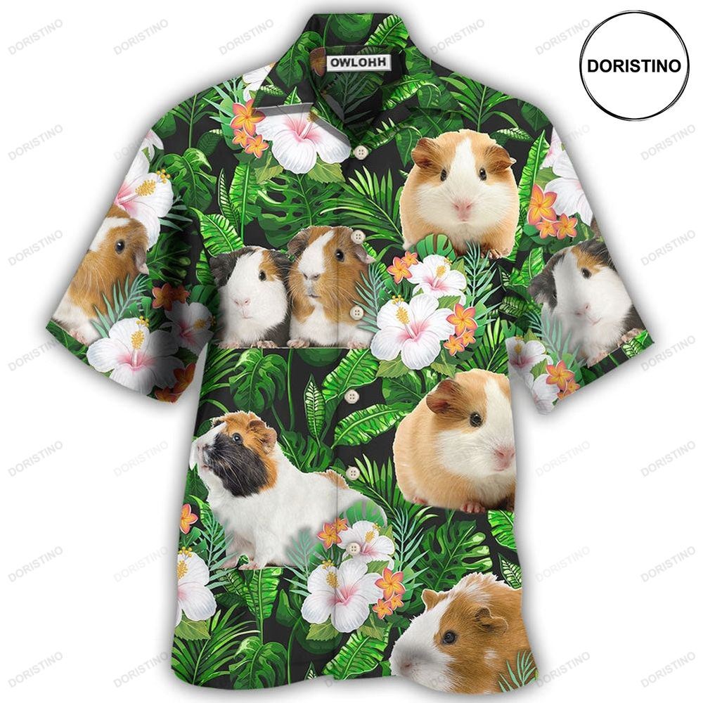 Guinea Pig Green Tropical Leaf Limited Edition Hawaiian Shirt