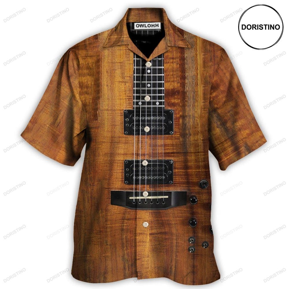 Guitar Acoustic Electric Guitar Awesome Hawaiian Shirt