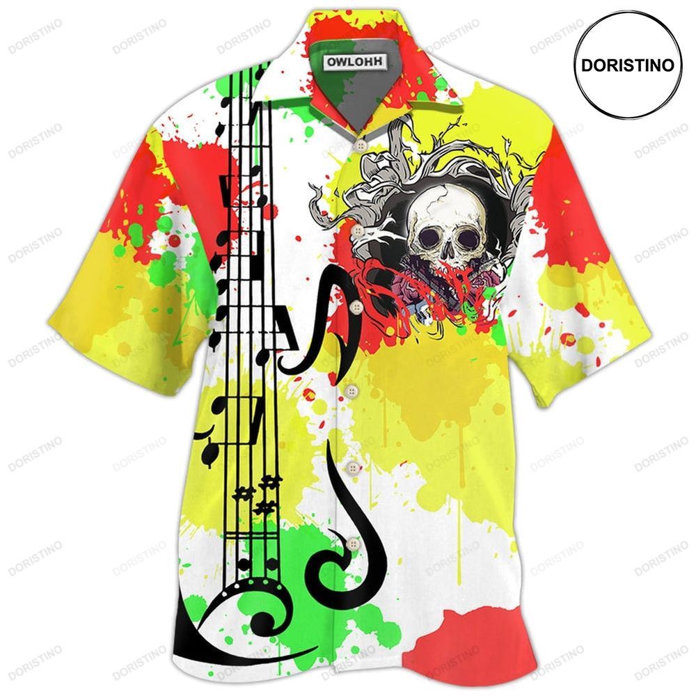 Guitar Colorful Hawaiian Shirt