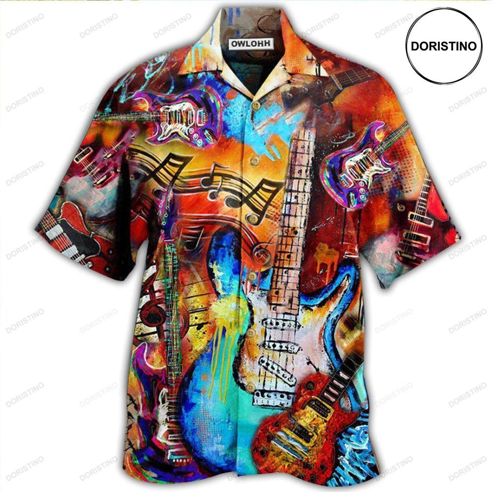 Guitar Music Guitar Go Where Hawaiian Shirt