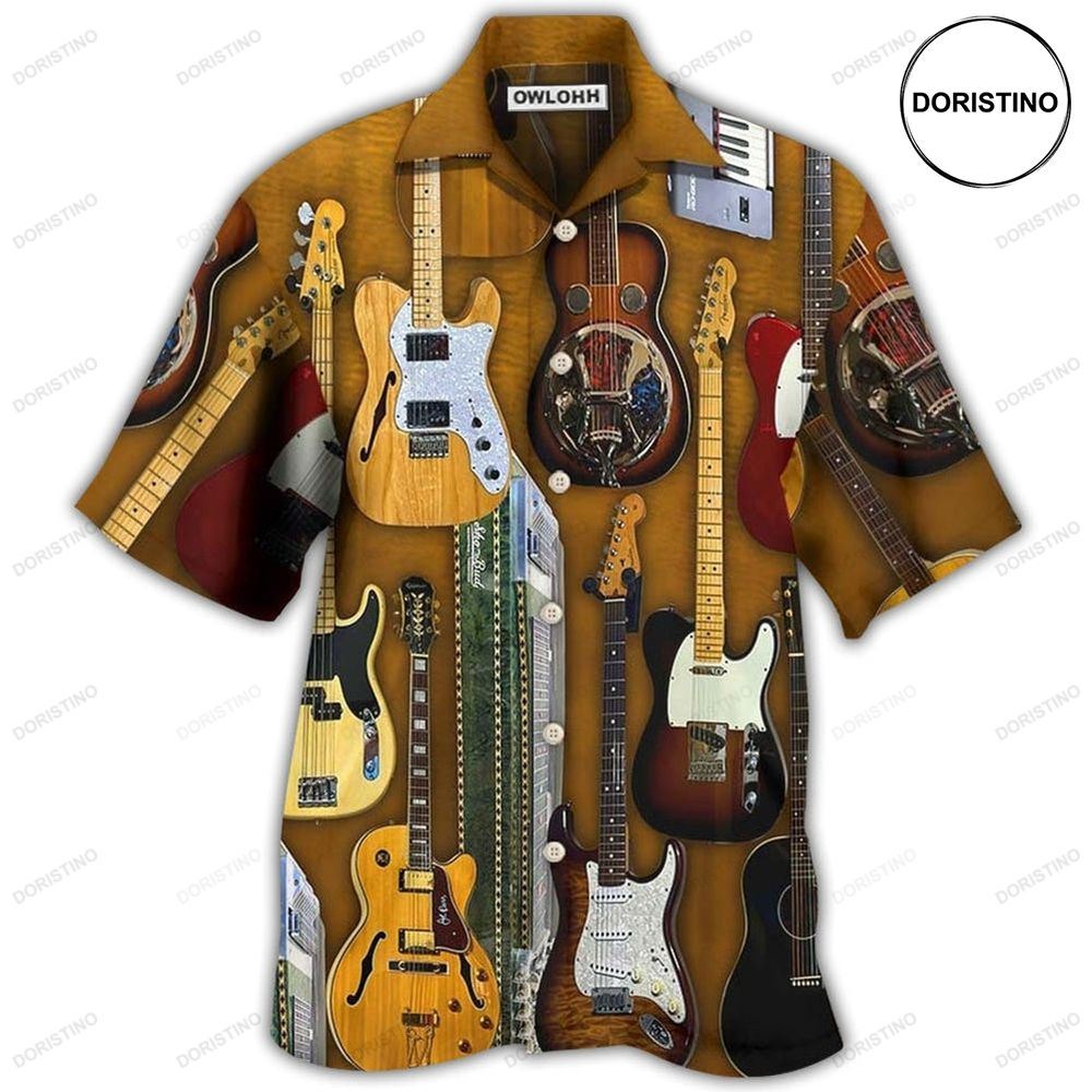 Guitar Vintage Basic Awesome Hawaiian Shirt