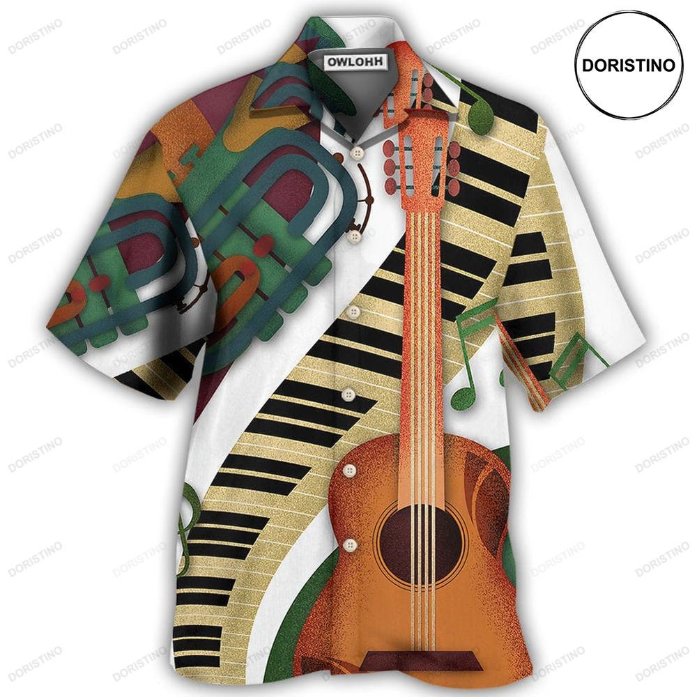 Guitar Vintage Hawaiian Shirt
