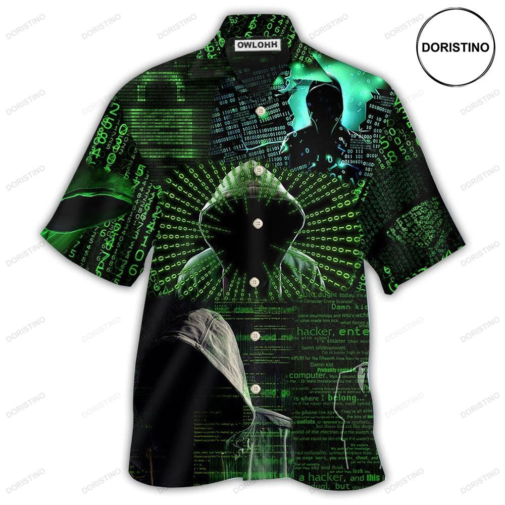 Hacker Cool Hacker Hawaiian Shirt