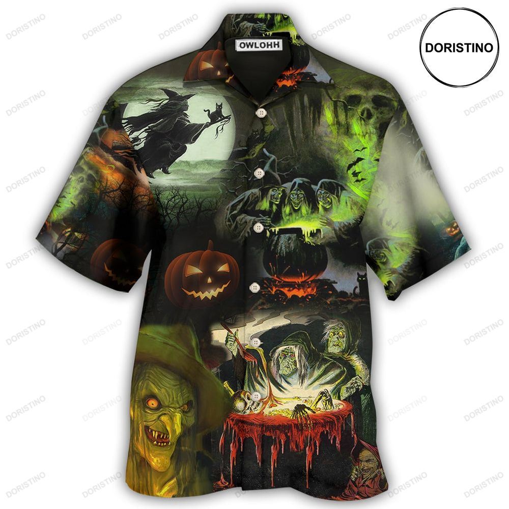 Halloween Witches Noticed You With Smoke Awesome Hawaiian Shirt