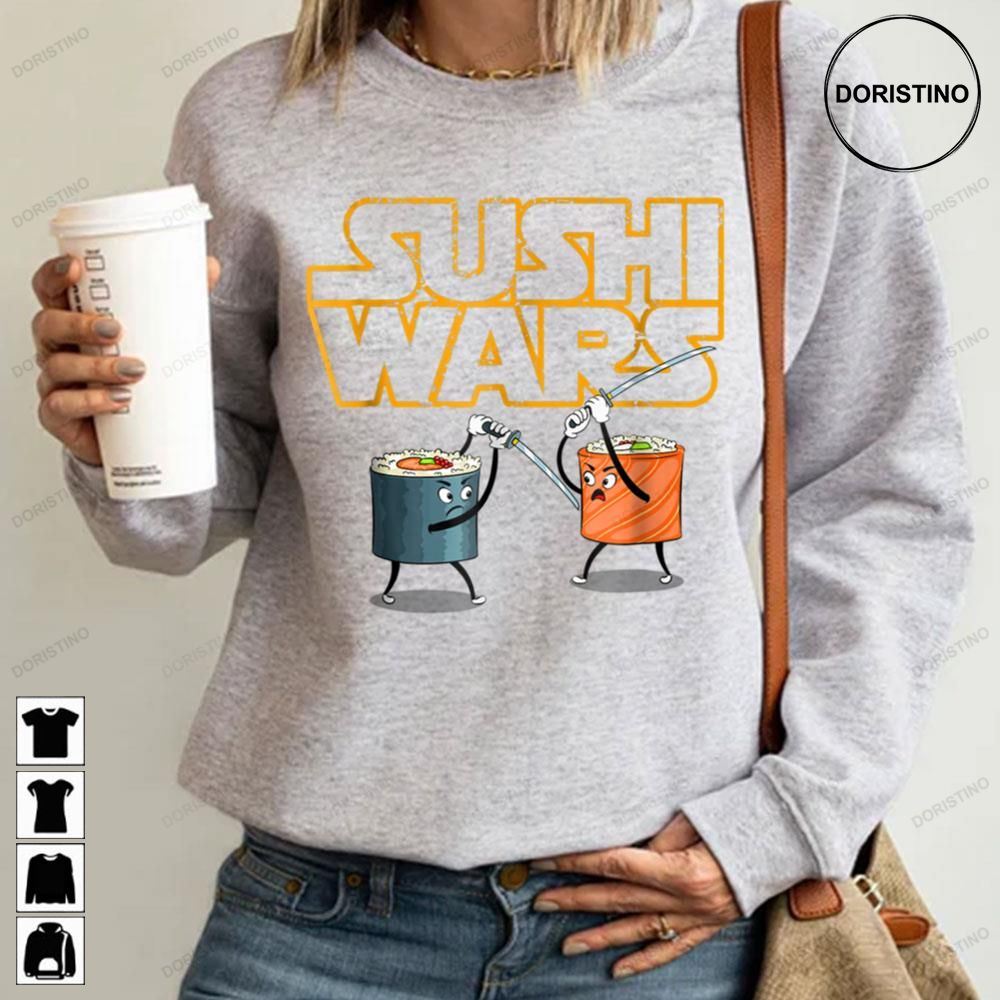 Sushi Wars Like Star Wars Limited Edition T-shirts