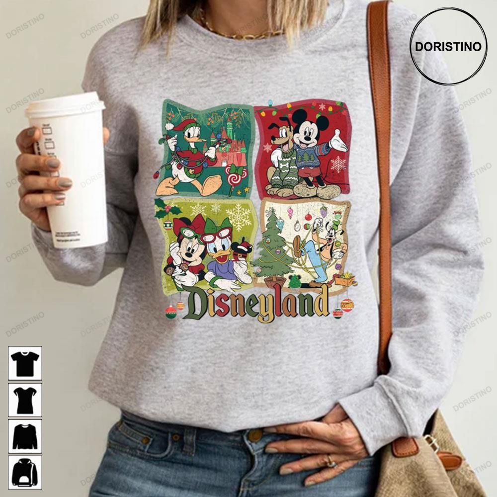 Retro And Friends Christmas Disneyland Minnie Donald Daisy Goofy Trending Style