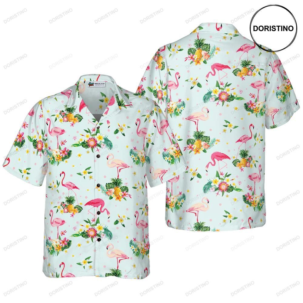 Beautiful Flamingo For Men Awesome Hawaiian Shirt