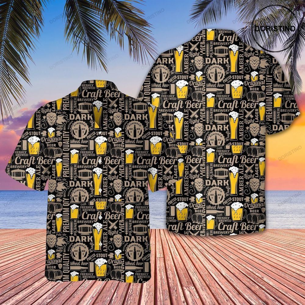 Beer Lovers Aloha Beer Pattern For Men Women Vintage Hawaii Limited Edition Hawaiian Shirt