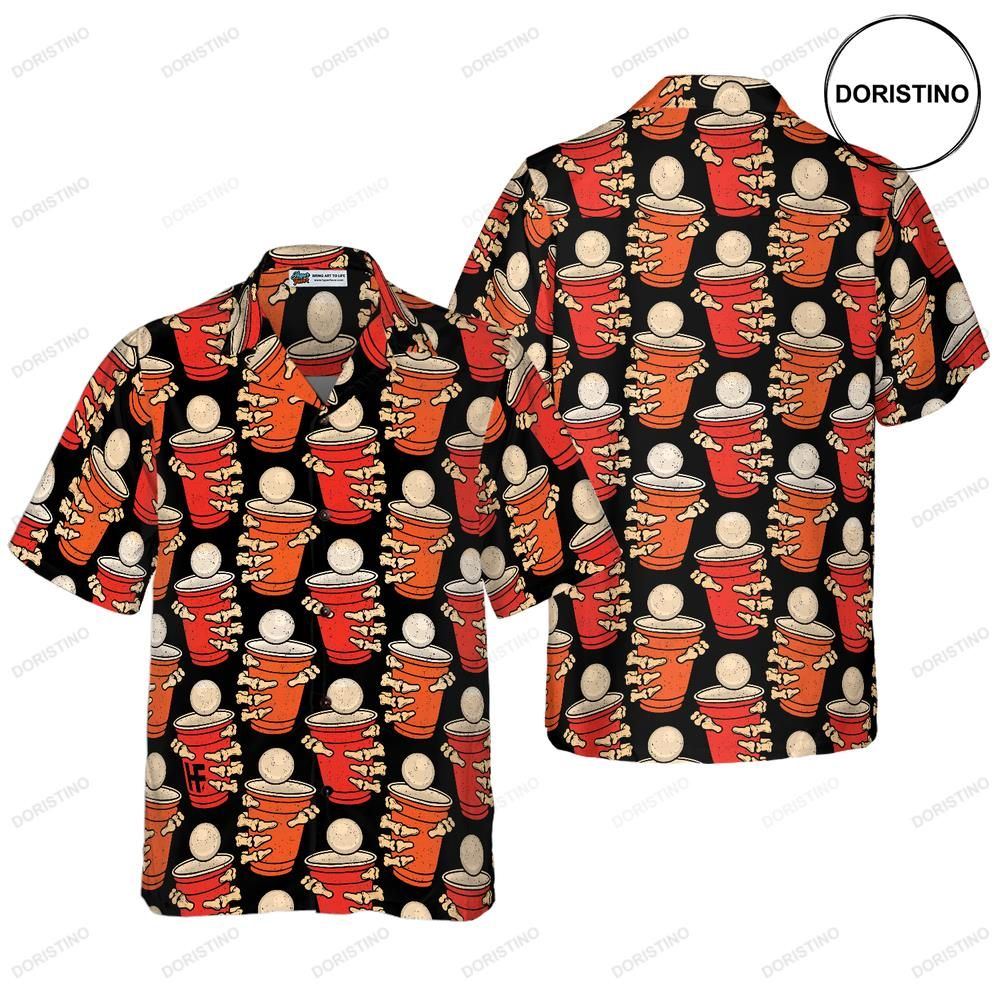 Beer Pong Halloween Party Limited Edition Hawaiian Shirt