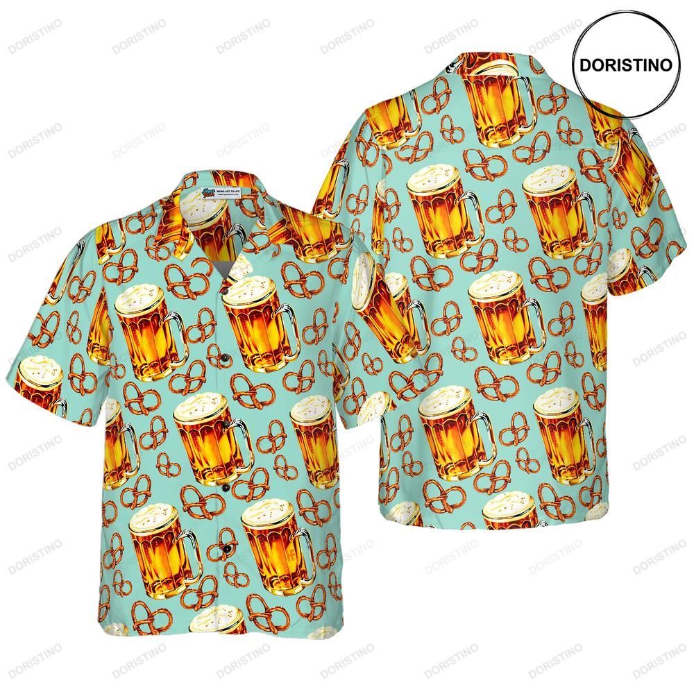 Beer Pretzel For Men Awesome Hawaiian Shirt