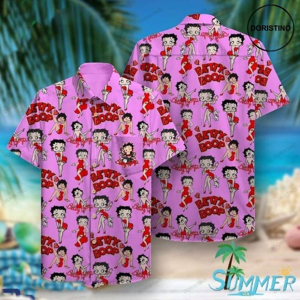 Betty Boop Pink Limited Edition Hawaiian Shirt