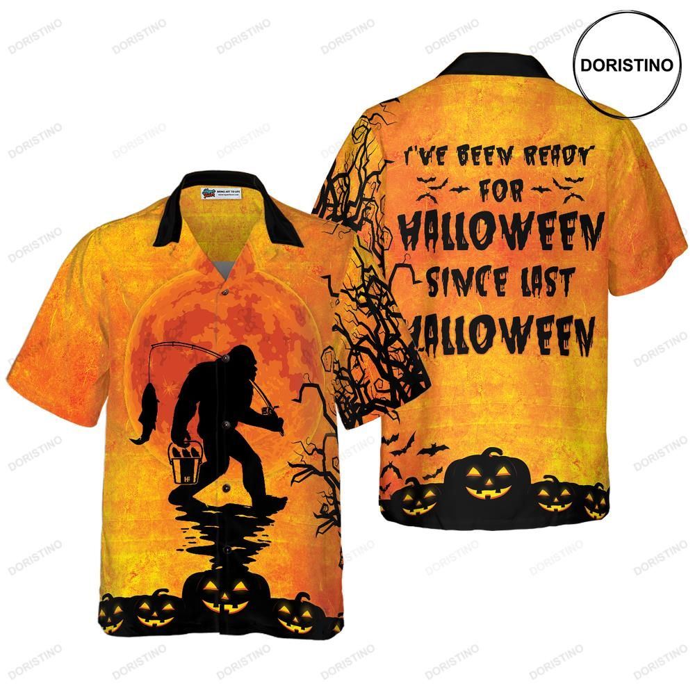 Big Foot Has Been Ready For Halloween Unique Halloween For Men And Women Awesome Hawaiian Shirt