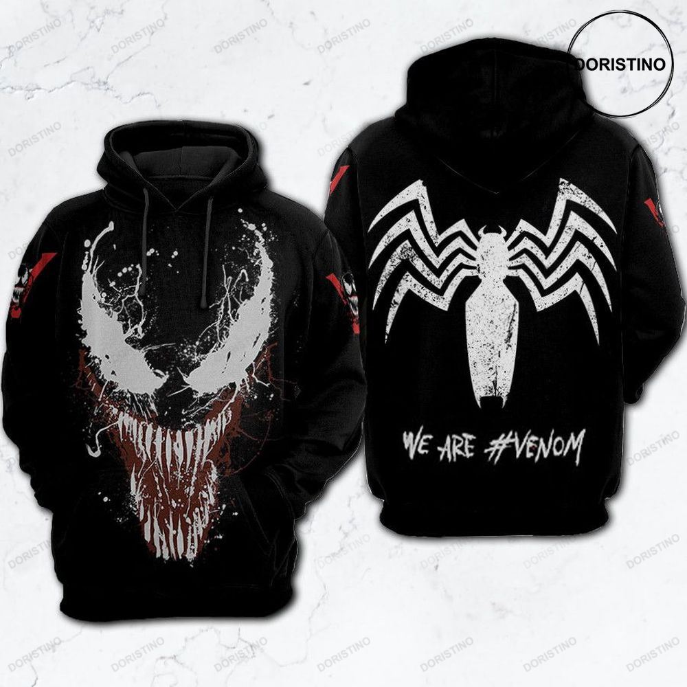 Venom Gift For Fan We Are Venom Fleece Jacket Awesome 3D Hoodie
