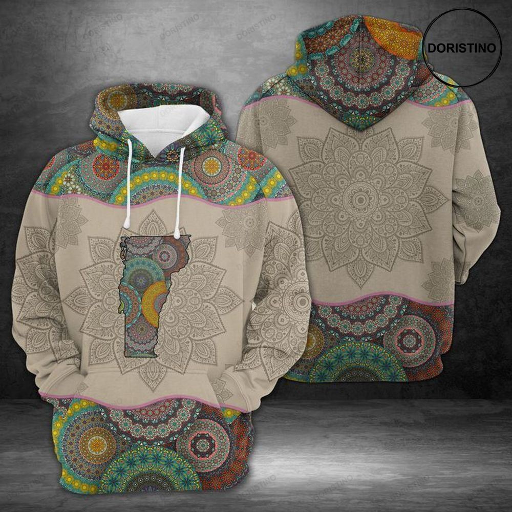 Vermont Mandala Awesome 3D Hoodie