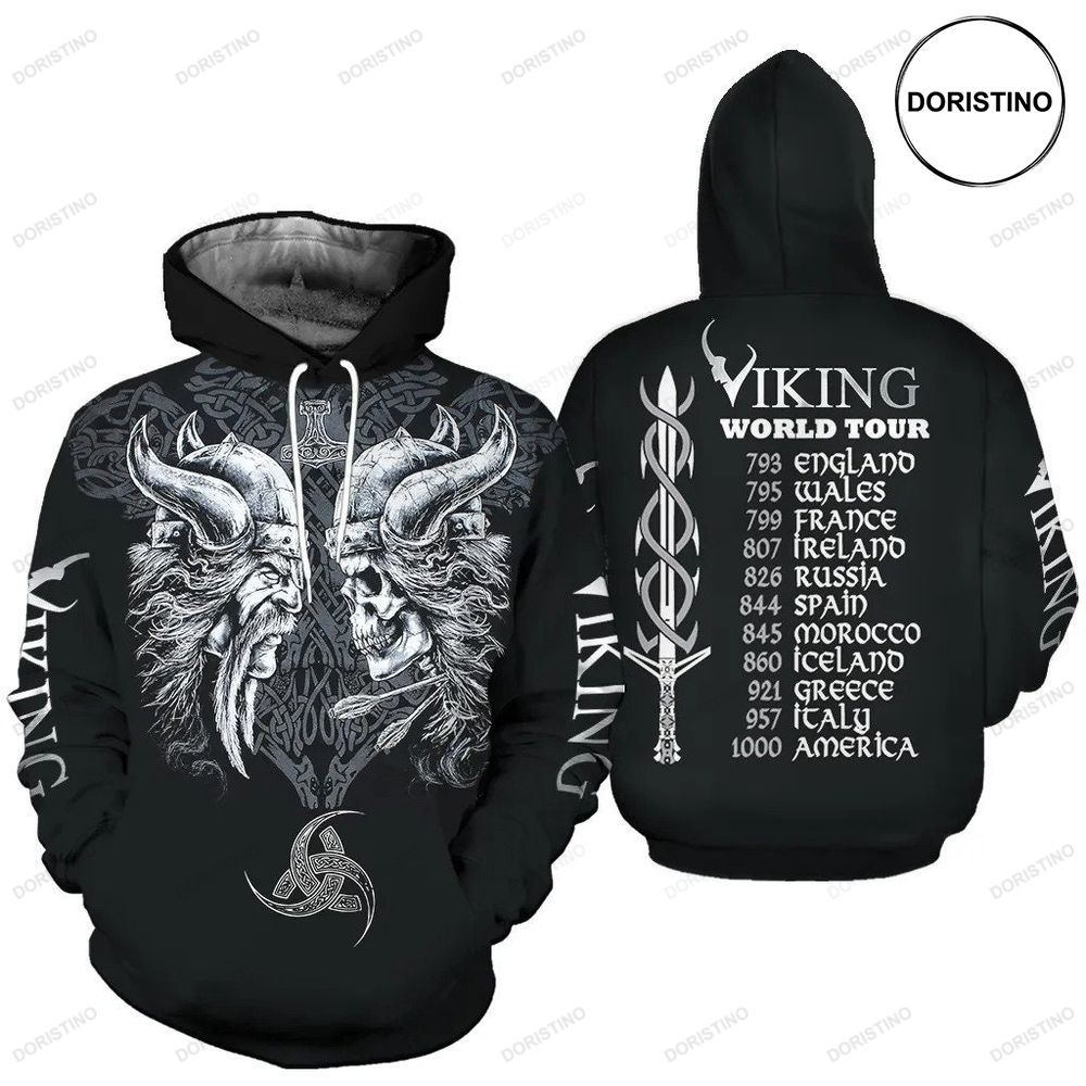Viking All Over Clothers Gift Limited Edition 3d Hoodie
