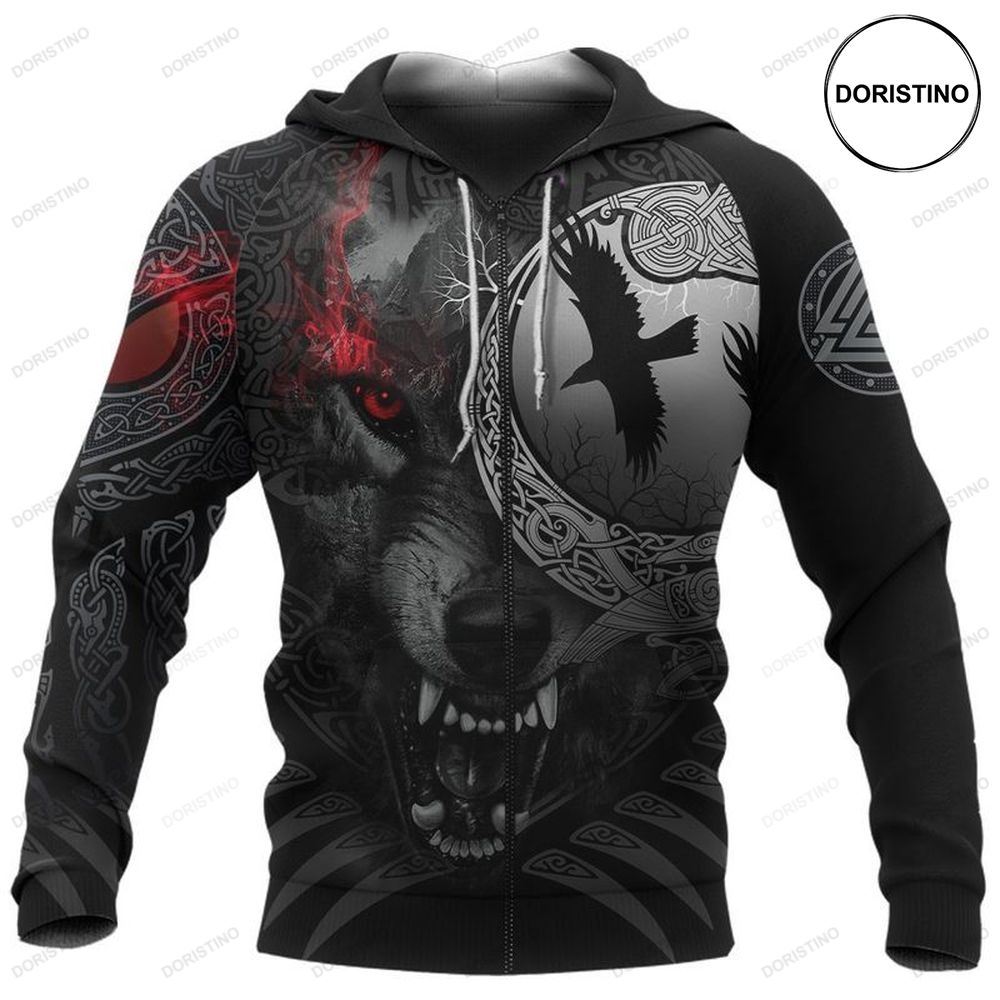 Viking Angry Awesome 3D Hoodie