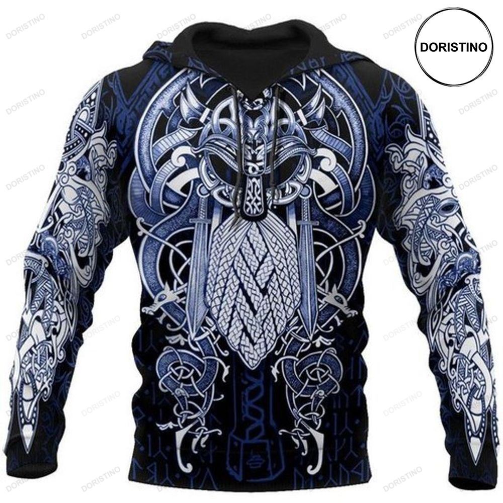 Viking Odin Special Viking Tattoo All Over Print Hoodie