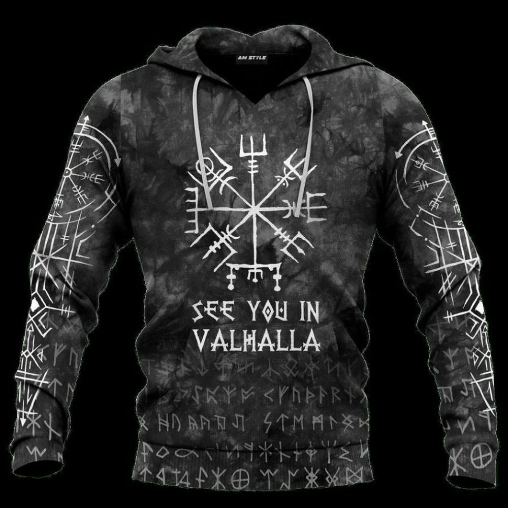 Viking See You In Valhalla Awesome 3D Hoodie