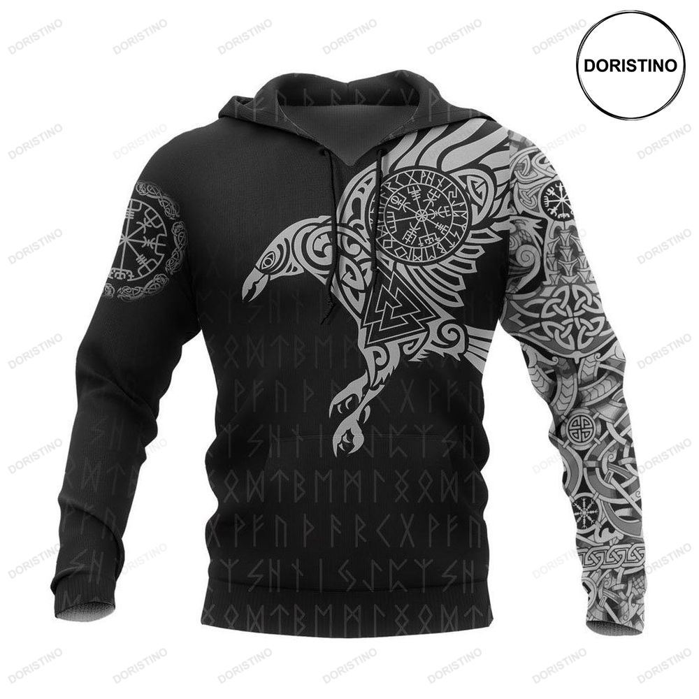 Viking Style The Raven Of Odin Tattoo Special Limited Edition 3d Hoodie