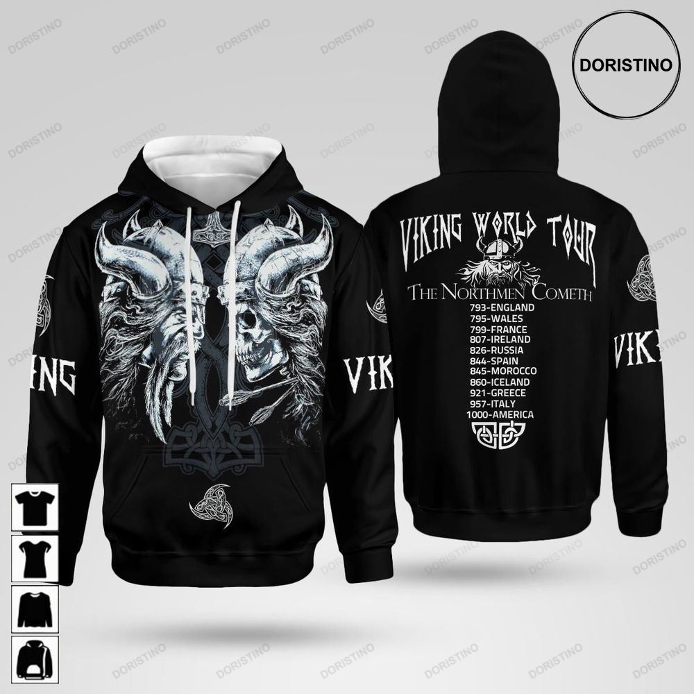 Viking World Tour All Over Print Hoodie
