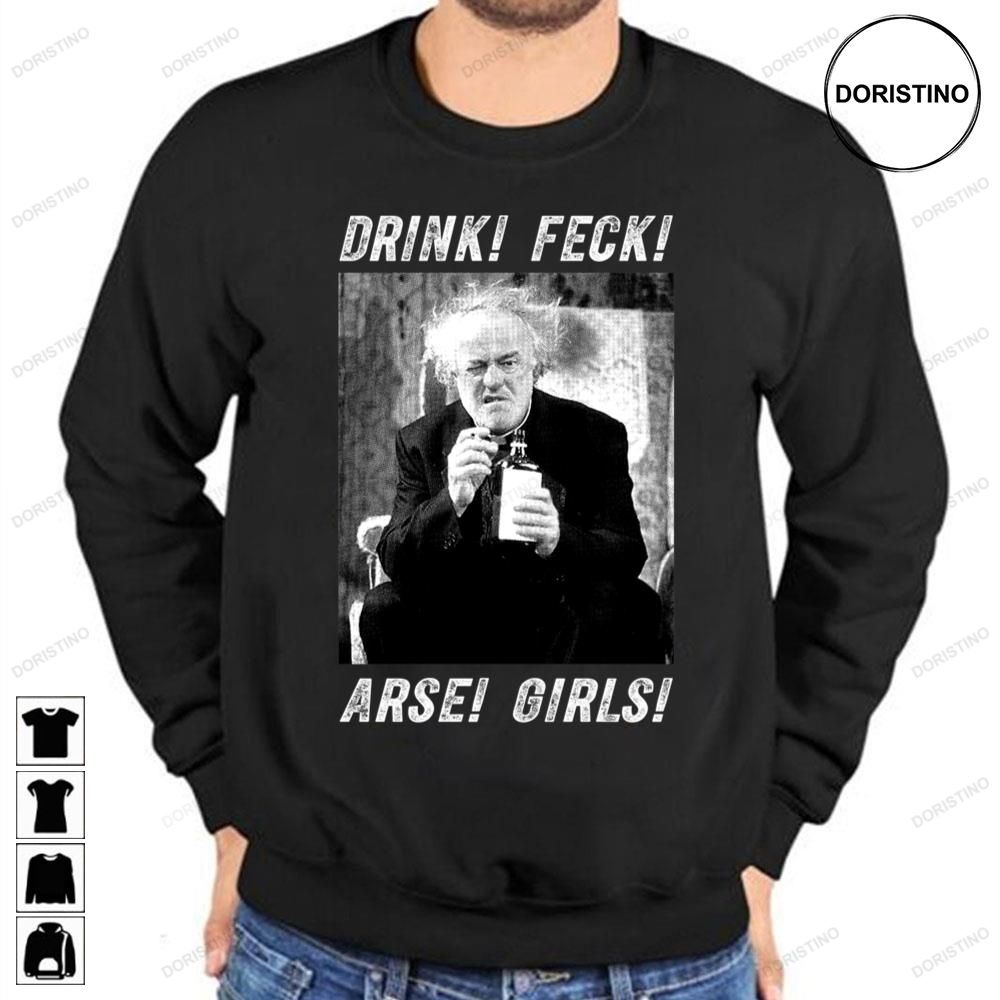 White And Black Father Arts Design Ted Sitcom Drink Feck Arse Girls Trending Style