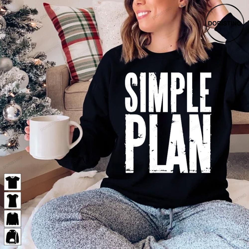 White Simple Plan Logo Limited Edition T-shirts