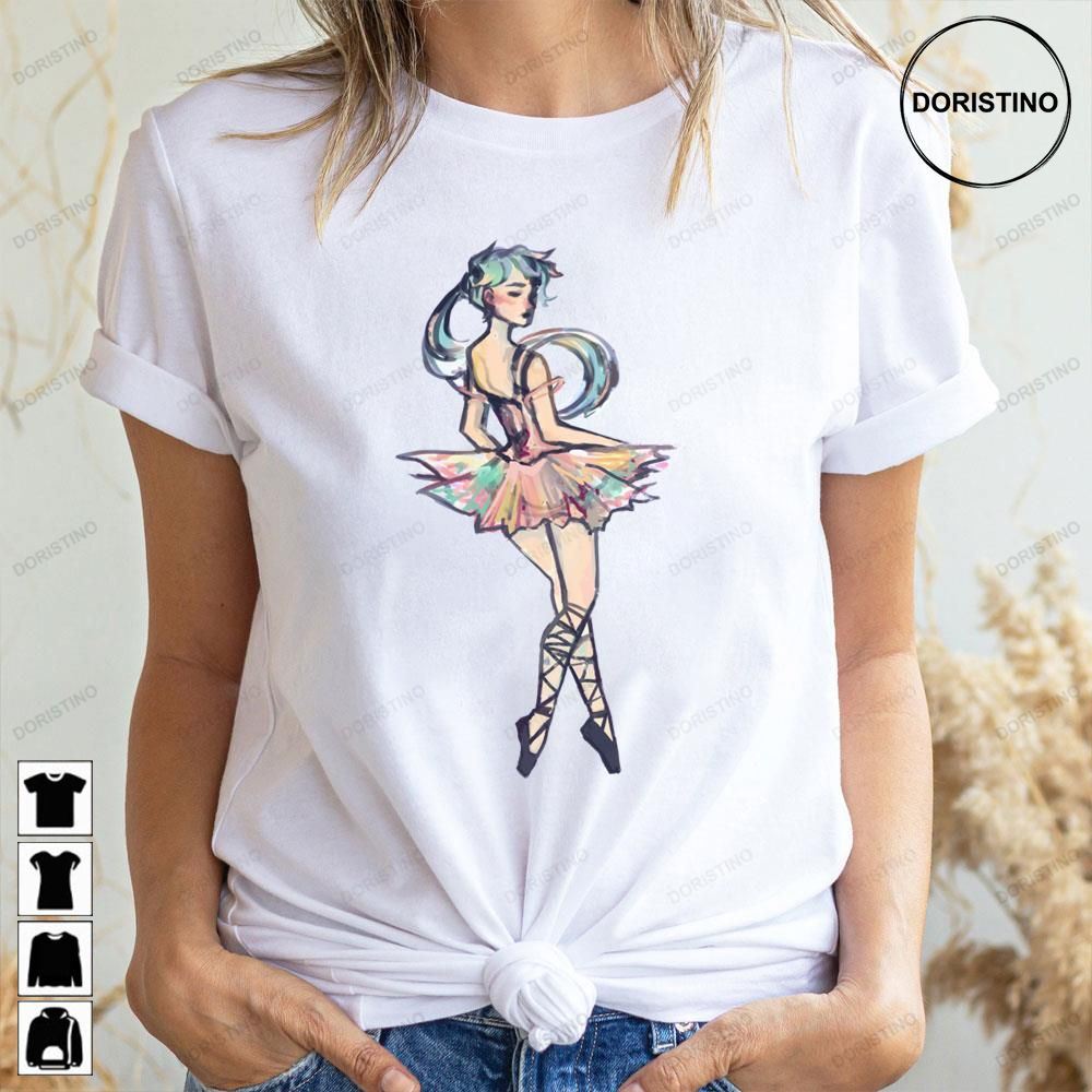Dancing Colorful Ballerina Limited Edition T-shirts