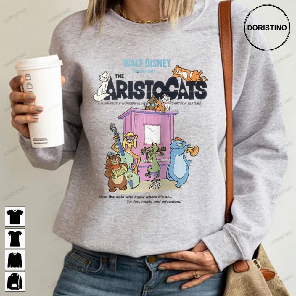 Disney The Aristocats Cats Playing Piano Limited Edition T-shirts