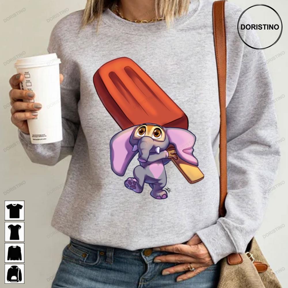 Finnick Elephant With Jumbo Popsicle Awesome Shirts