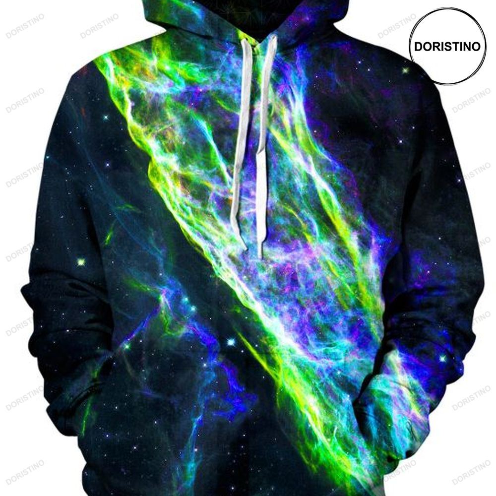 Electric Wave All Over Print Hoodie