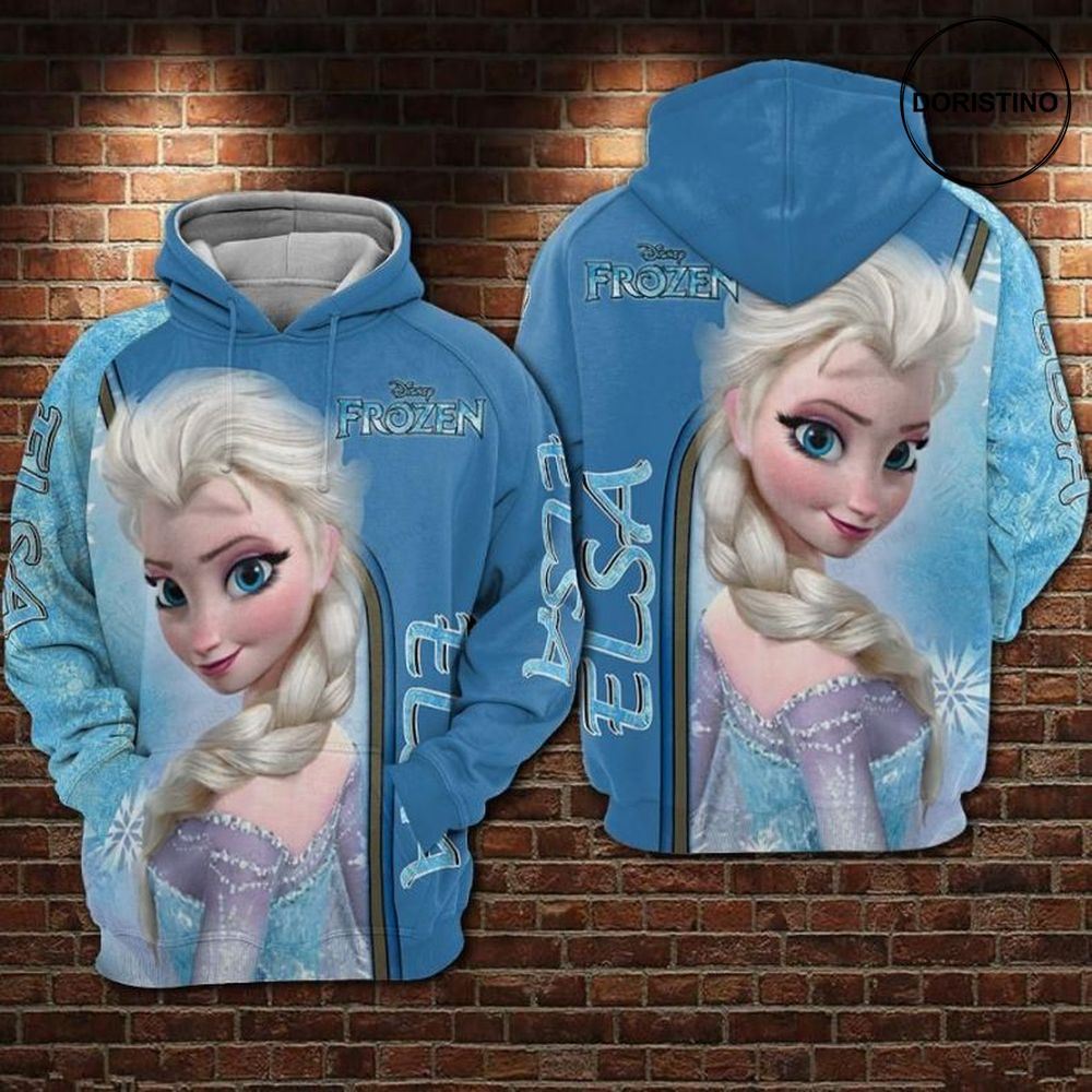 Elsa Cartoon Frozen Movies Awesome 3D Hoodie