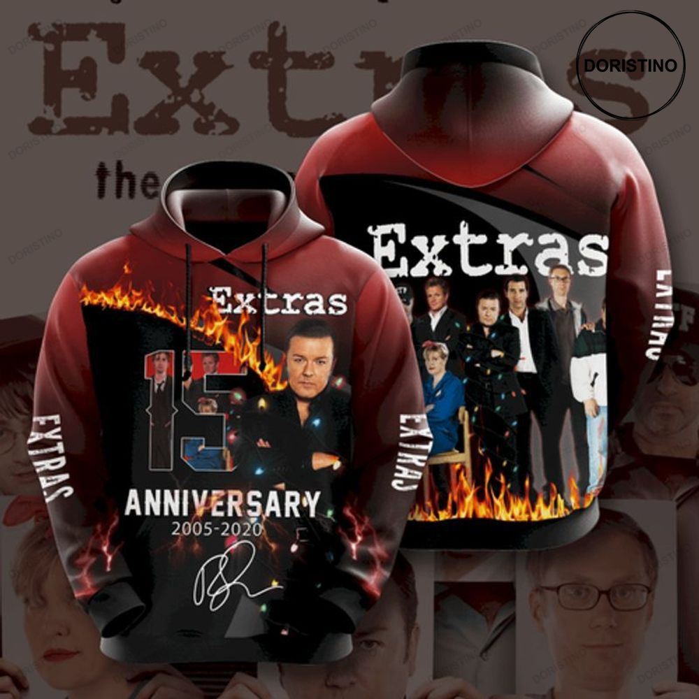 Extras 15 Anniversary All Over Print Hoodie