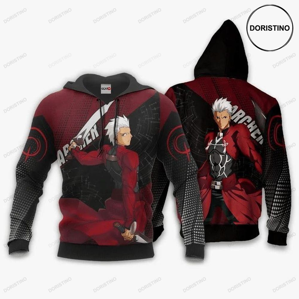 Fate Stay Night Archer Anime Manga All Over Print Hoodie